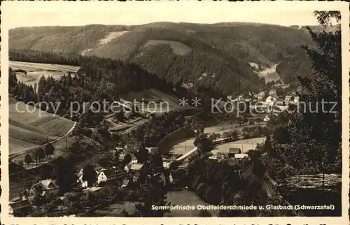 Obstfelderschmiede und Glasbach im Schwarzatal Kat. Mellenbach Glasbach