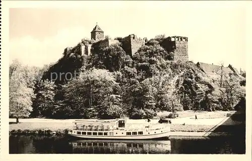 Halle Saale Schloss Giebichenstein Ausflugsschiff Kat. Halle