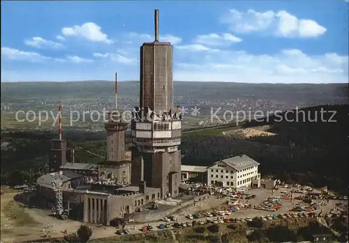 Grosser Feldberg Taunus Fliegeraufnahme mit Fernseh UKW und Fernmeldeturm Kat. Schmitten