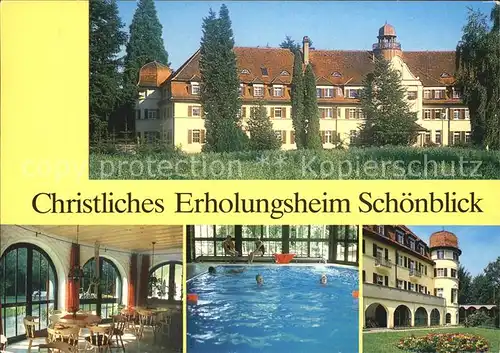 Rehnenhof Christl Erholungsheim Schoenblick Speisesaal Hallenbad Kat. Schwaebisch Gmuend