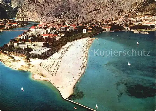 Omis Fliegeraufnahme Kat. Kroatien