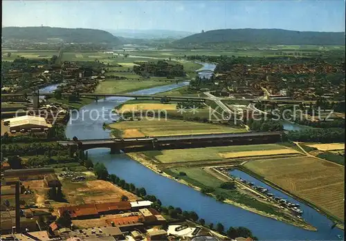 Minden Westfalen Wasserstrassenkreuz Weser Mittellandkanal Pforte Kat. Minden