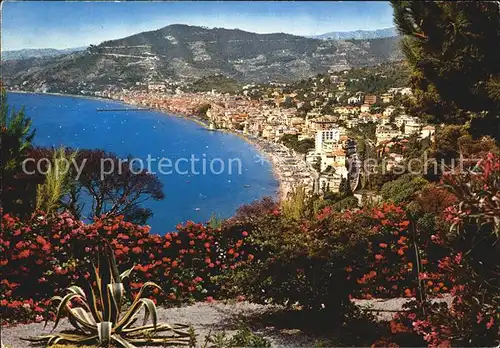 Alassio Panorama vom Santa Croce Kat. 