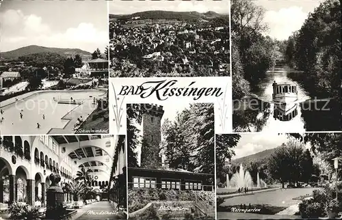 Bad Kissingen Schwimmbad Wandelhalle Rosengarten Kat. Bad Kissingen