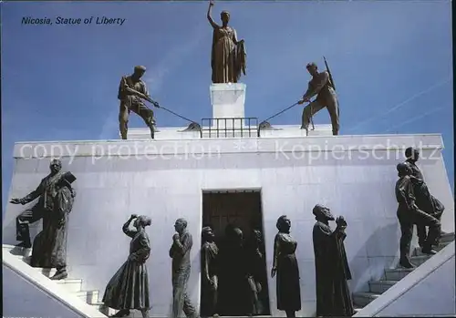 Cyprus Zypern Freiheits Statue Nicosia Kat. Zypern