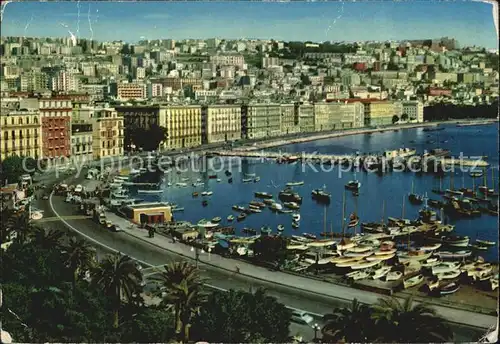 Napoli Neapel Panorama vom Mergellina gesehen Kat. Napoli