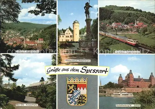 Heigenbruecken Bad Orb Konzerthalle Wasserschloss Mespelbrunn Burg Aschaffenburg Kat. Heigenbruecken