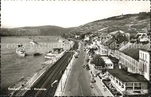 Ruedesheim Rhein Rheinstrasse Kat. Ruedesheim am Rhein