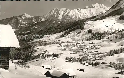 Hirschegg Kleinwalsertal Vorarlberg Wintersportplatz Waldemar Petersen Haus Riezlern Schnippenkopf Kat. Mittelberg