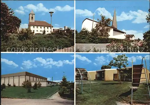 Friedrichstal Stutensee Kirche Schule Kinderspielplatz Kat. Stutensee