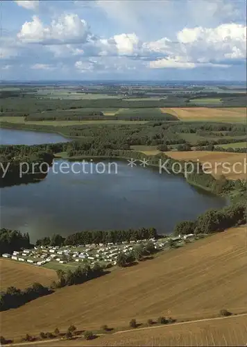 Berlinchen Neumark Fliegeraufnahme Camping am Glambecksee Kat. Barlinek