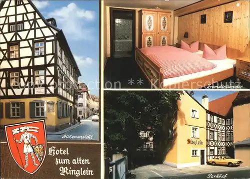 Bamberg Hotel Gasthaus Ringlein Kat. Bamberg