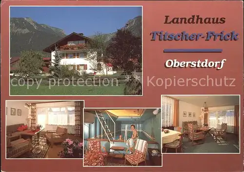 Oberstdorf Landhaus Tirscher Frick Kat. Oberstdorf