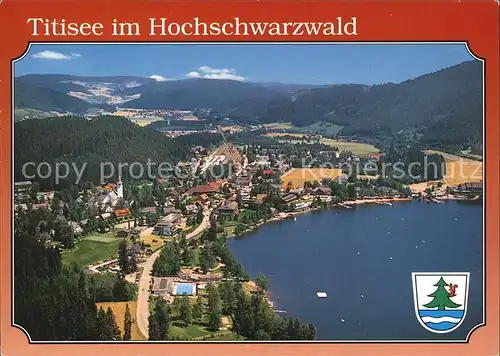 Titisee Neustadt Fliegeraufnahme Kat. Titisee Neustadt