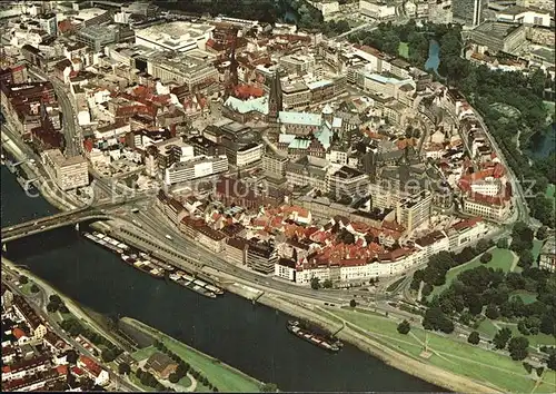 Bremen Weser Stadtzentrum Fliegeraufnahme Kat. Bremen