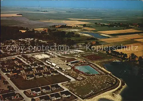 Berum Ostfriesland Kurzentrum Hage und Ferienpark Ostfriesland Fliegeraufnahme Kat. Hage