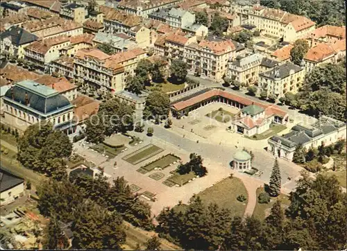 Frantiskovy Lazne Fliegeraufnahme Friedensplatz Kat. Franzensbad