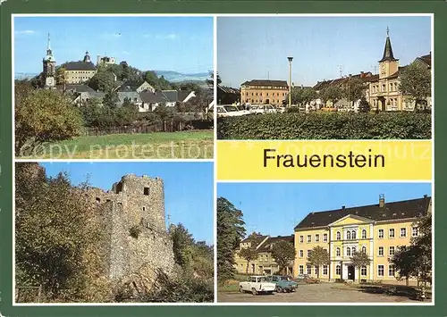 Frauenstein Brand Erbisdorf Schloss Burgruine Markt Polytechn Oberschule Julius Fucik Kat. Brand Erbisdorf