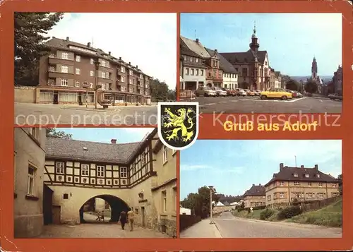 Adorf Vogtland Markneukirchener Strasse Ernst Thaelmann Platz Heimatmuseum Leitersbergweg / Adorf /Vogtlandkreis LKR