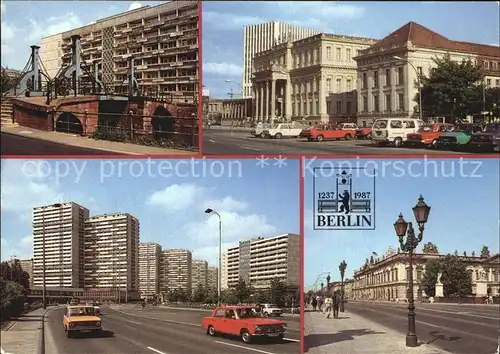 Berlin Jungfernbruecke Palais Unter den Linden Leipziger Str Museum fuer Dt Geschichte Kat. Berlin