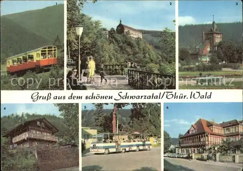 Schwarzatal Oberweissbacher Bergbahn Schloss und Hotel Schwarzaburg Schweizerhaus Schwarza Express Sitzendorf Hotel Zur Linde Kat. Rudolstadt