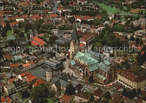 Paderborn Rund um den Dom Fliegeraufnahme Kat. Paderborn