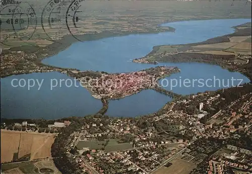 Ratzeburg Inselstadt Naturpark Lauenburgische Seen Fliegeraufnahme Kat. Ratzeburg