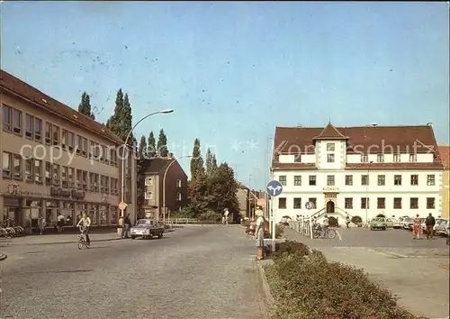 Hoyerswerda Platz der Roten Armee Rathaus Kat. Hoyerswerda