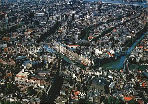 Amsterdam Niederlande Panorama centrum binnenstad Luchtopname Kat. Amsterdam