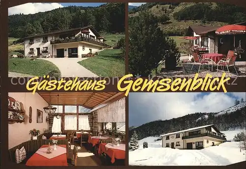 Brandenberg Todtnau Gaestehaus Gemsenblick Schwarzwald Kat. Todtnau