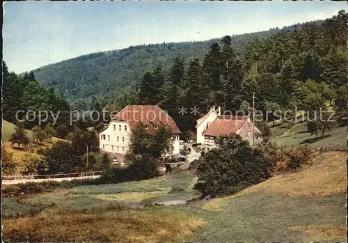 Unterreichenbach Calw Gasthaus Pension Zur unteren Kapfenhardter Muehle Kat. Unterreichenbach