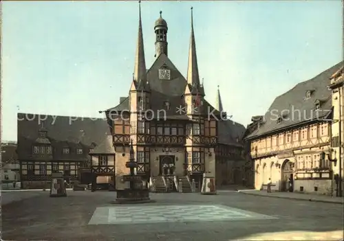 Wernigerode Harz Rathaus Hotel Gotisches Haus Kat. Wernigerode