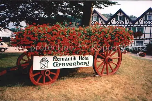 Langenfeld Rheinland Romantik Hotel Gravenberg Blumenwagen Kat. Langenfeld (Rheinland)