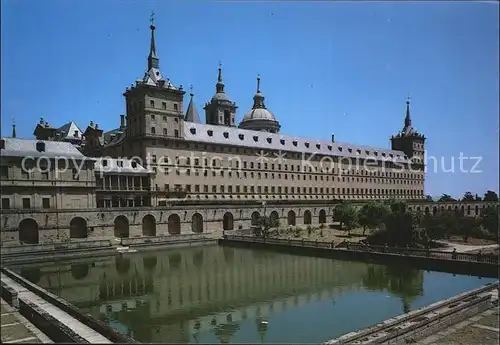 Madrid Spain San Lorenzo de el Escorial Monasterio Estanque Kat. Madrid