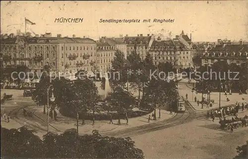 Muenchen Sendlingertorplatz mit Ringhotel Kat. Muenchen