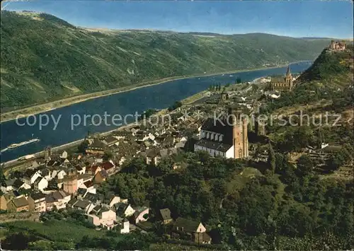 Oberwesel Rhein Fliegeraufnahme Kat. Oberwesel am Rhein