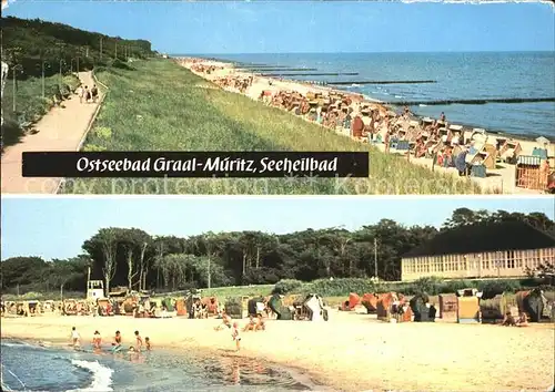 Graal Mueritz Ostseebad Strandpartien Kat. Seeheilbad Graal Mueritz