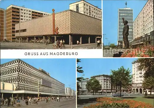 Magdeburg Kinderkaufhaus Erich Weinert Denkmal Centrum Warenhaus Wilhelm Pieck Allee Kat. Magdeburg