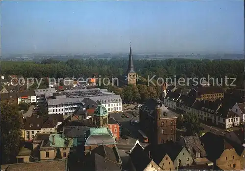 Rheinberg Altes und neues Rathaus mit St Peter Kat. Rheinberg