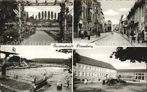 Pinneberg Teilansichten Rosenstadt Freibad Kat. Pinneberg