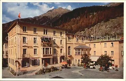 Zernez GR Hotel Baer und Post Kat. Zernez