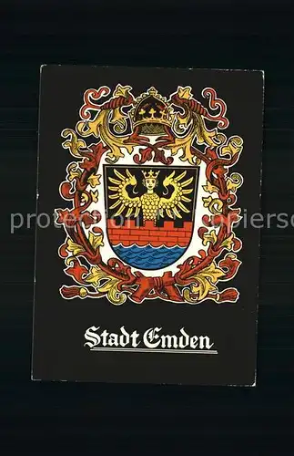 Emden Ostfriesland Stadtwappen Kat. Emden