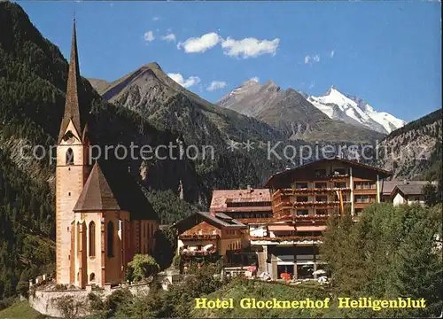 Heiligenblut Kaernten Hotel Glocknerhof Kirche Grossglockner Hohe Tauern Kat. Heiligenblut