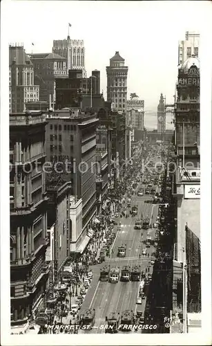 San Francisco California Market Street Kat. San Francisco