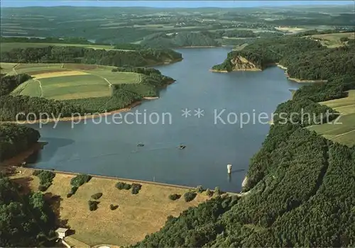 Siegburg Wahnbach Talsperre Fliegeraufnahme Kat. Siegburg