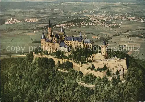 Hechingen Fliegeraufnahme Burg Hohenzollern Kat. Hechingen