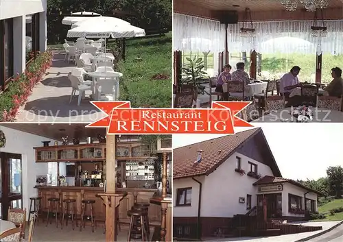 Fischbach Arnsdorf Restaurant Rennsteig Kat. Arnsdorf