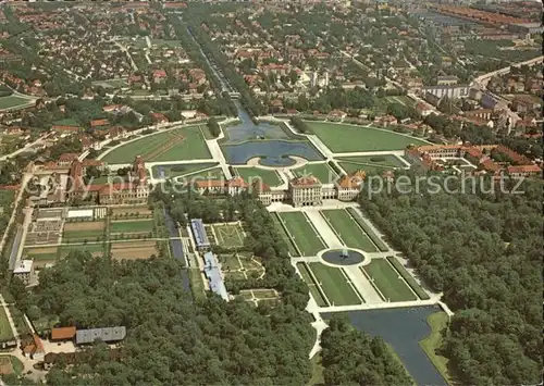 Muenchen Fliegeraufnahme Schloss Nympfenburg Kat. Muenchen