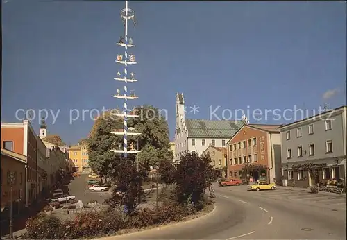 Grafenau Niederbayern Stadtplatz mit altem Rathaus  Kat. Grafenau