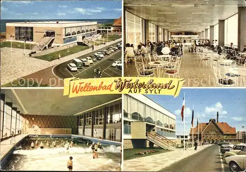 Westerland Sylt Hallen Wellenbad Cafe Gastraum Kurhaus Kat. Westerland